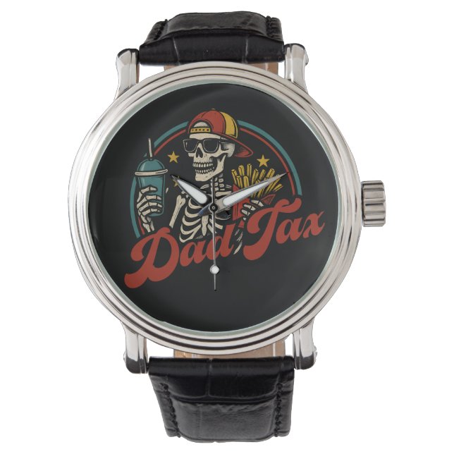 Pappa-skatt Skapar att det inte är Poison Skeleton Armbandsur (Framsida)