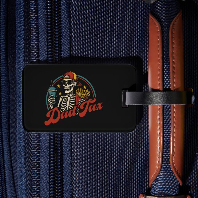 Pappa-skatt Skapar att det inte är Poison Skeleton Bagagebricka (Baksida Insitu 2)