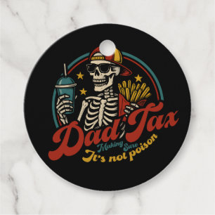Pappa-skatt Skapar att det inte är Poison Skeleton Gåvor Etiketter