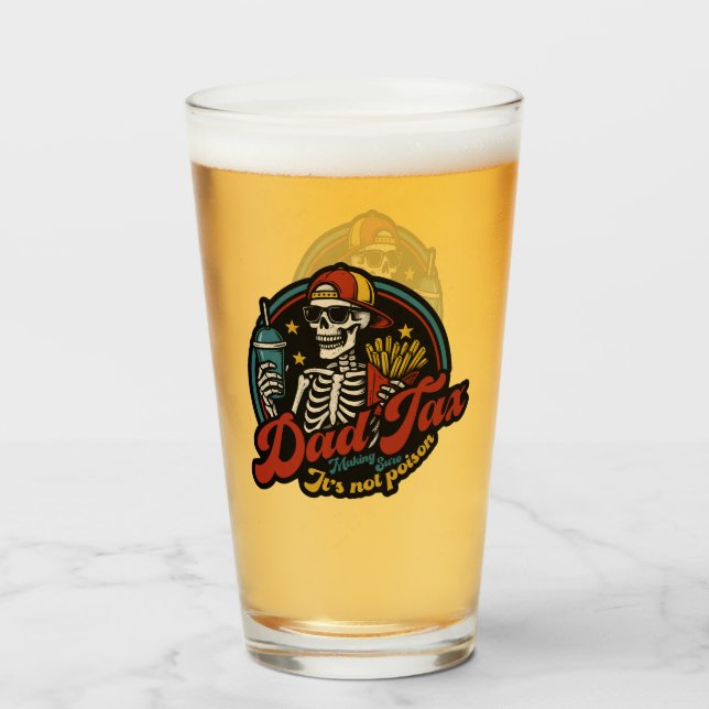 Pappa-skatt Skapar att det inte är Poison Skeleton Glaskopp (Framsida fylld)
