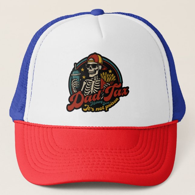 Pappa-skatt Skapar att det inte är Poison Skeleton Keps (Framsida)