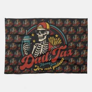 Pappa-skatt Skapar att det inte är Poison Skeleton Kökshandduk