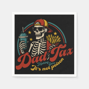 Pappa-skatt Skapar att det inte är Poison Skeleton Pappersservett