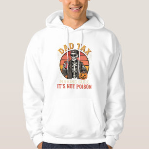 Pappa Skatt Skelett Halloween Godis Vektor Design_ Hoodie