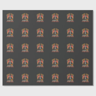 Pappa Skatt Skelett Halloween Godis Vektor Design_ Presentpapper