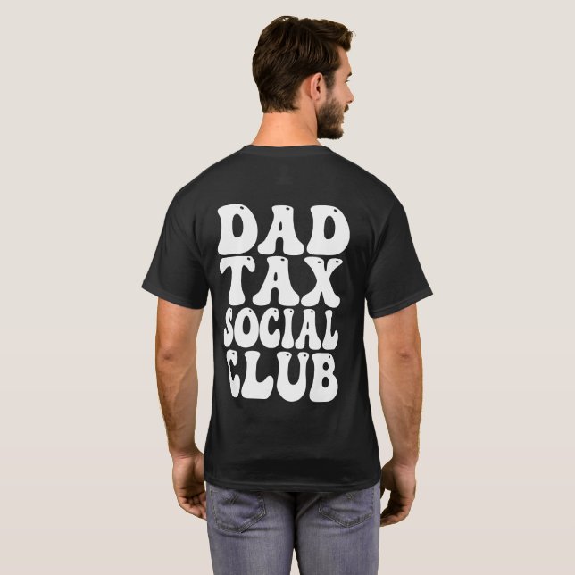 Pappa skatt social klubb  t shirt (Hel baksida)