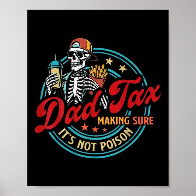Pappa skatt som ser till att det inte är gift skel poster (Framsidan)