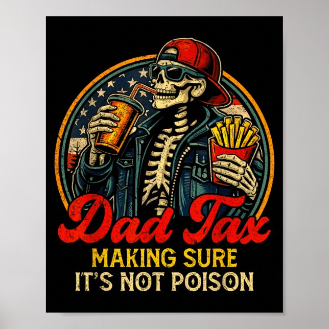 Pappa skatt som ser till att inte gift rolig fader poster (Framsidan)