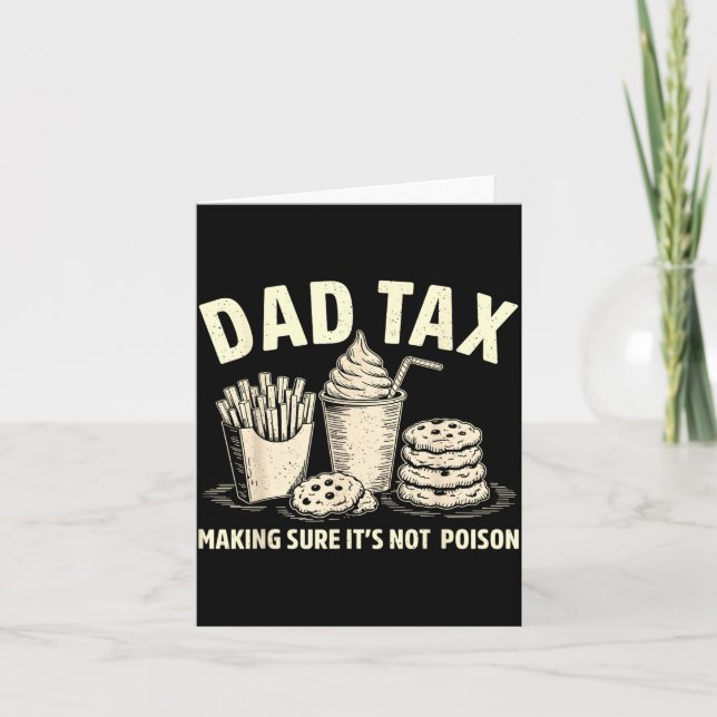 Pappa skattar för att se till att inte förgifta mä kort (Framsida)
