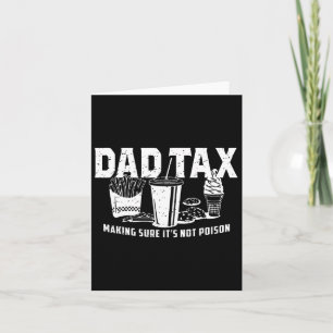 Pappa skattar ser till att det inte är gift. Rolig Kort