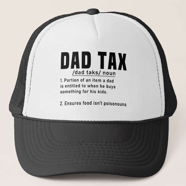 Pappa skattdefinition Fars dag Funny Far Coola Keps (Framsida)