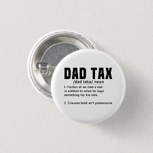 Pappa skattdefinition Fars dag Funny Far Coola Knapp