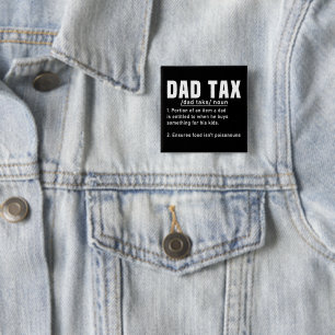 Pappa skattdefinition Fars dag Funny Far Coola Knapp