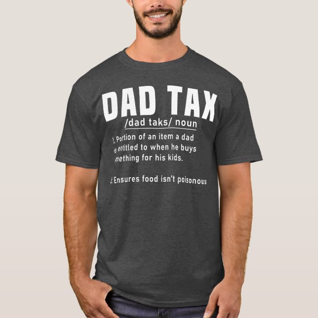 Pappa skattdefinition Fars dag Funny Far Coola T Shirt (Framsida)