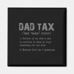 Pappa skattdefinition Manar Funny Fars dag 3 Magnet