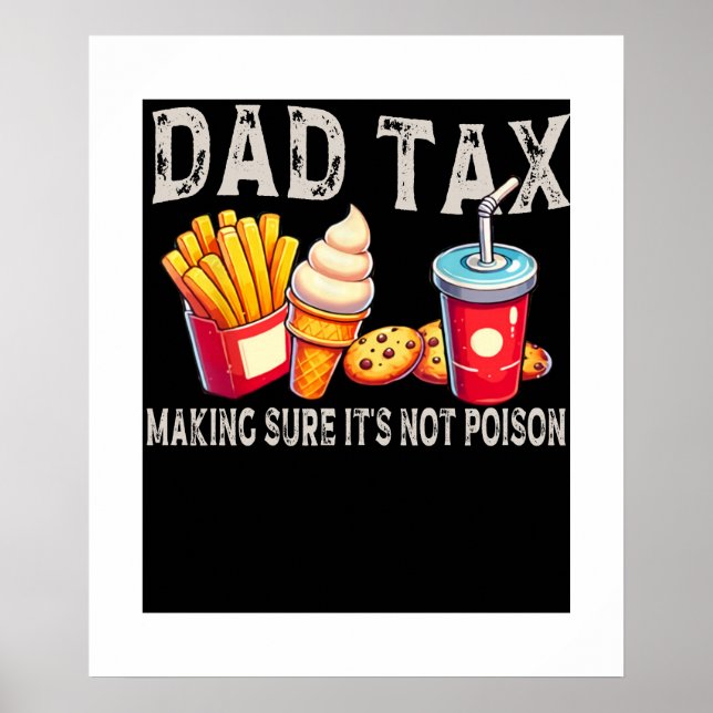 Pappa-skatten Skapar att den inte är Far Manar Pap Poster (Framsidan)