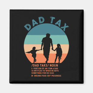 Pappa skattereform Manar Funny Fars dag 12 Magnet