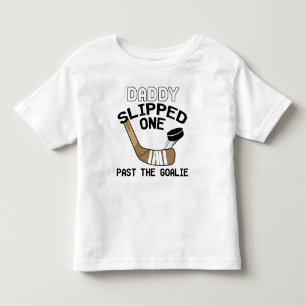 Pappa slippade ett av Goalie Funny Hockey T Shirt