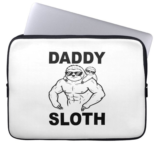 Pappa Sloth Laptop Fodral (Framsidan)
