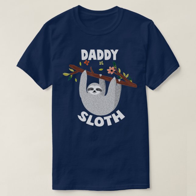 Pappa Sloth Matching Famils for Menwomen s T Shirt (Design framsida)