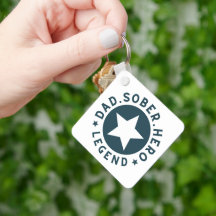 Pappa Sober Legend Star Sobriety Gift Far