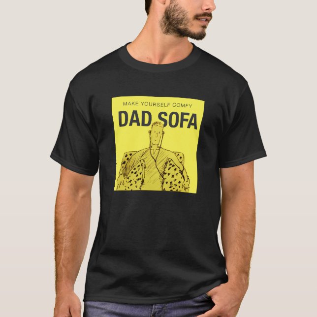 Pappa Soffa T-skiva T Shirt (Framsida)