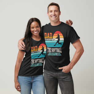 Pappa Softball Legend Graphic T Shirt