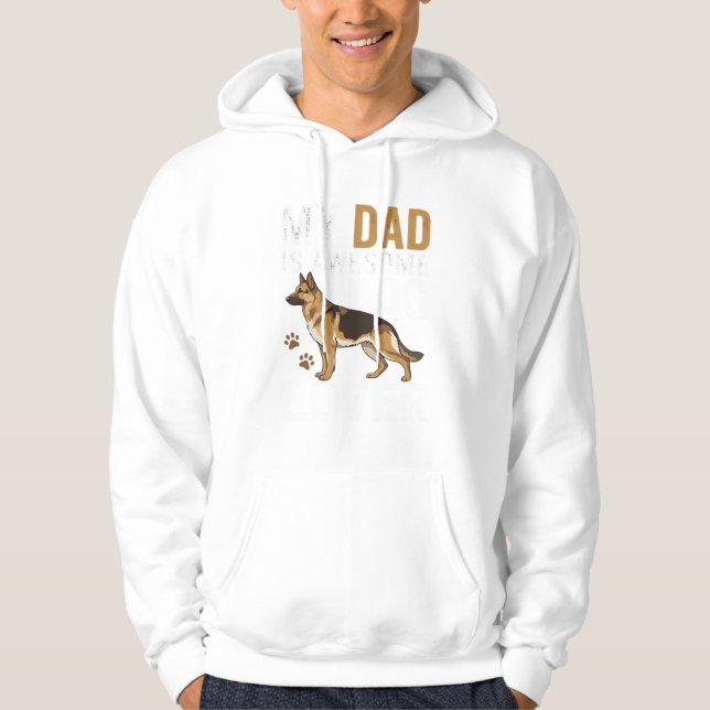 Pappa som älskar hundar är fantastisk hoodie (Framsida)