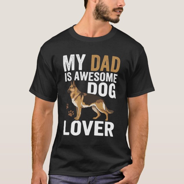 Pappa som älskar hundar är fantastisk t shirt (Framsida)