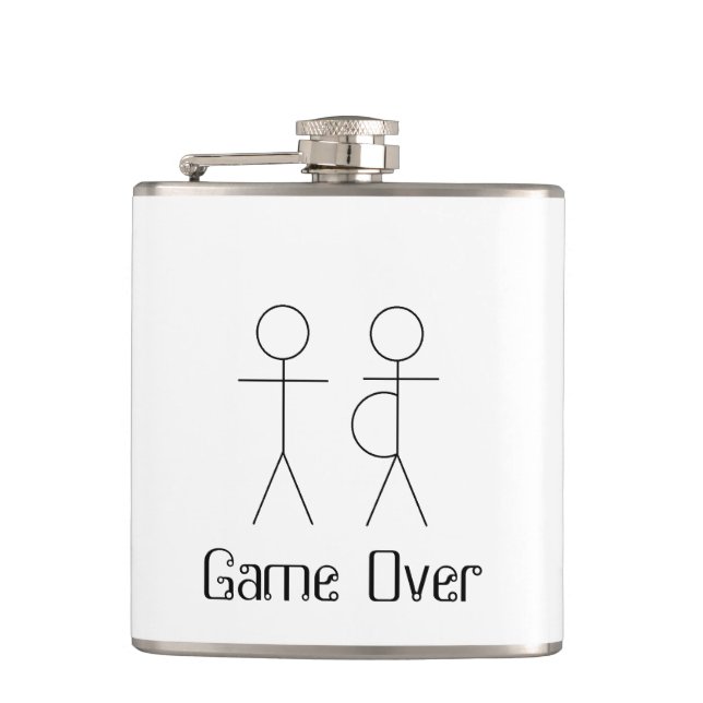 Pappa som är flaska fickplunta (Framsidan)