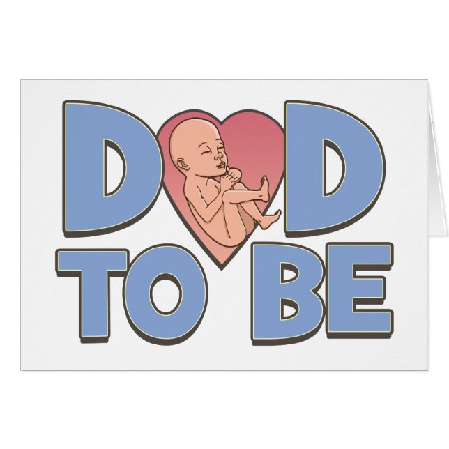 Pappa som är moderskap hälsningskort (Framsidan Horizontal)