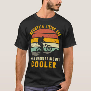 Pappa som cyklar i bergen som en vanlig pappa men  t shirt