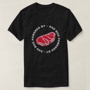 Pappa som drivs av Steaks Glitter T-Shirt