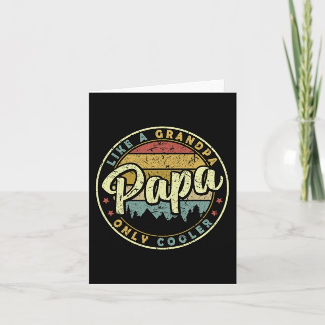 Pappa som en farfar, bara en Roligt Fars dag Kort (Framsida)