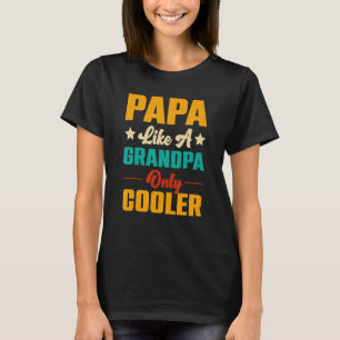Pappa som en morfar, men Vintagen Pappa Far T Shirt
