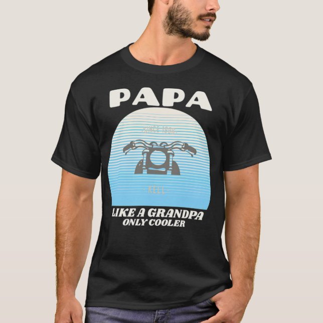 Pappa som en morfar-tecknad t shirt (Framsida)