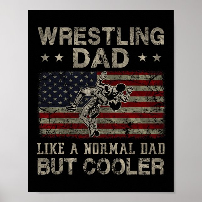 Pappa som ett normalt Pappa men koler Fars dag Poster (Framsidan)