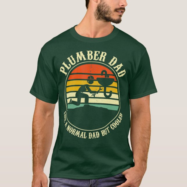 Pappa som ett normalt Pappa men koler Manar T Shirt (Framsida)