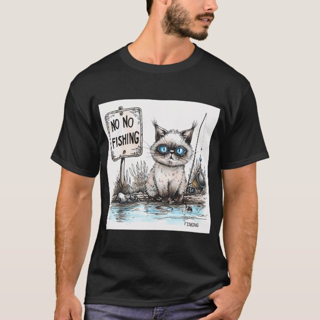 pappa som fiskar t shirt (Framsida)