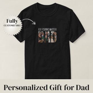 Pappa som flyfiskemästare t shirt