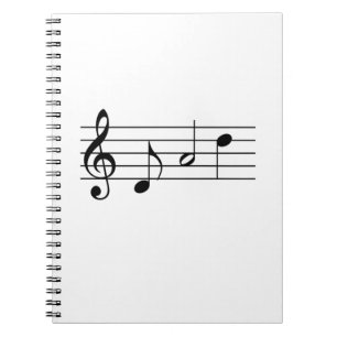 Pappa som har stavats i Musik noter Anteckningsbok