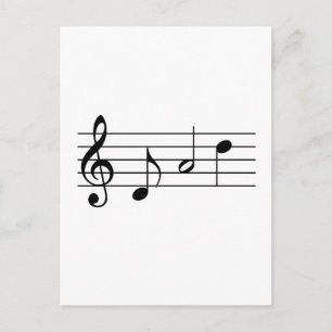 Pappa som har stavats i Musik noter Vykort