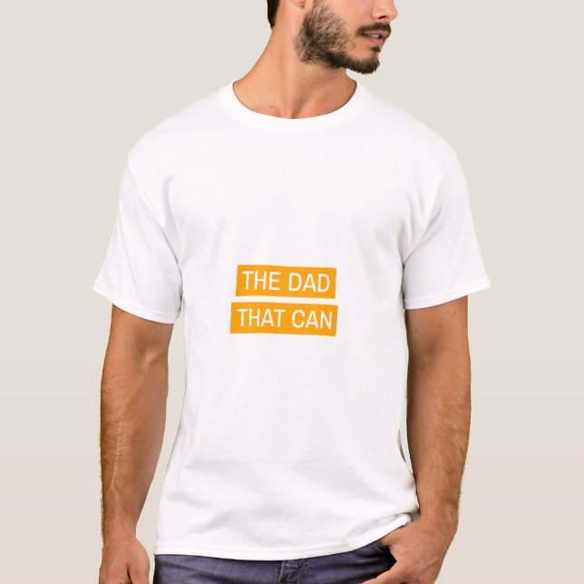 Pappa som kan - Ljus orange design T Shirt (Framsida)
