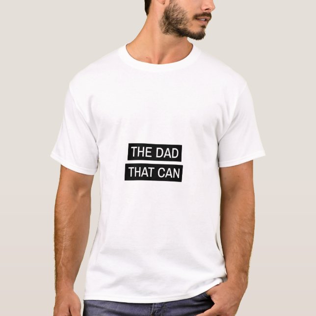 Pappa som kan T-shirt - rolig pappagåva (Framsida)