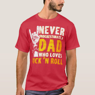 Pappa som Kärlek Rock N Roll Rock N Roll Guitar T Shirt