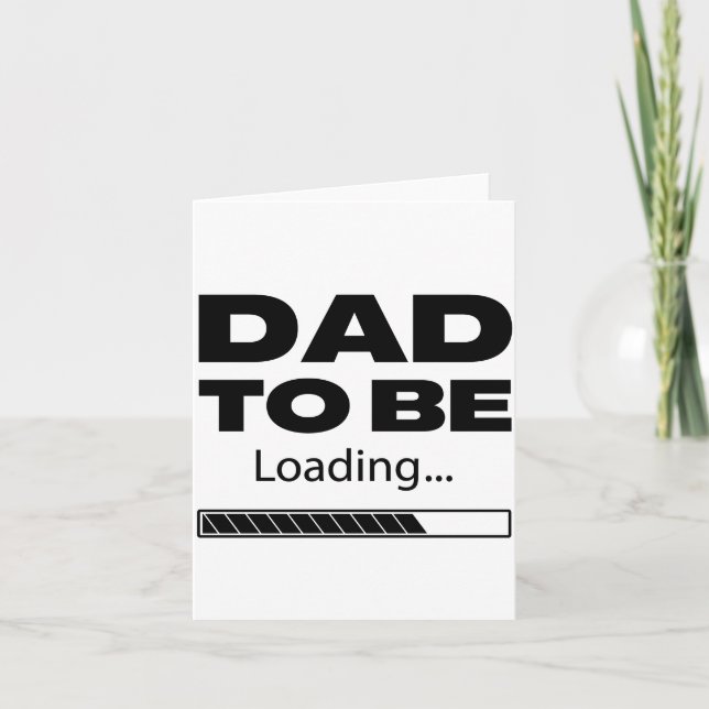 Pappa Som Kommer Att Ladda Svart Kort (Framsida)
