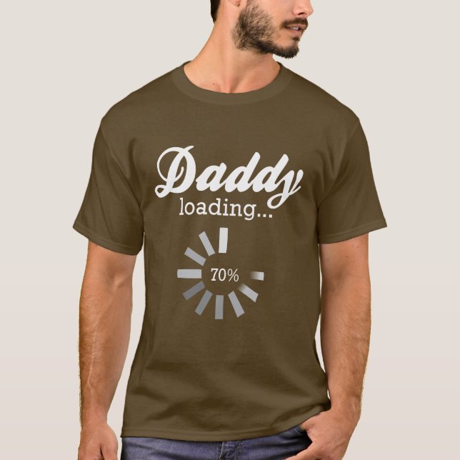 Pappa som laddar 2 t shirt (Framsida)