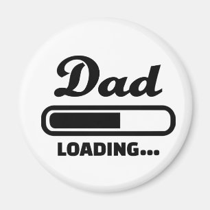 Pappa som laddar babyen magnet