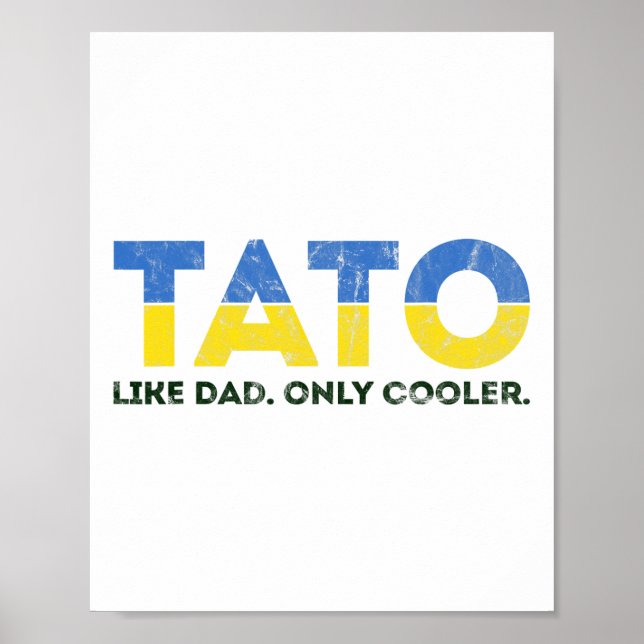 Pappa som pappa fast coolare - ukrainsk pappa från poster (Framsidan)