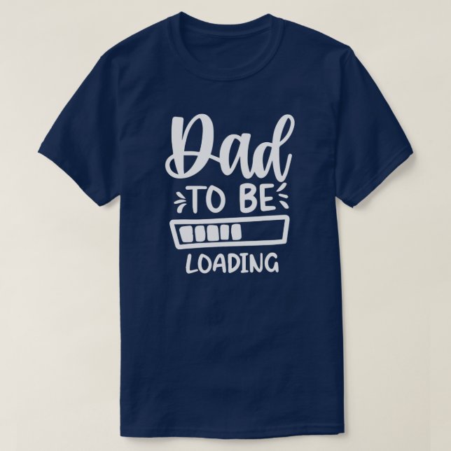 Pappa som ska läsa in Gravid väntar T Shirt (Design framsida)